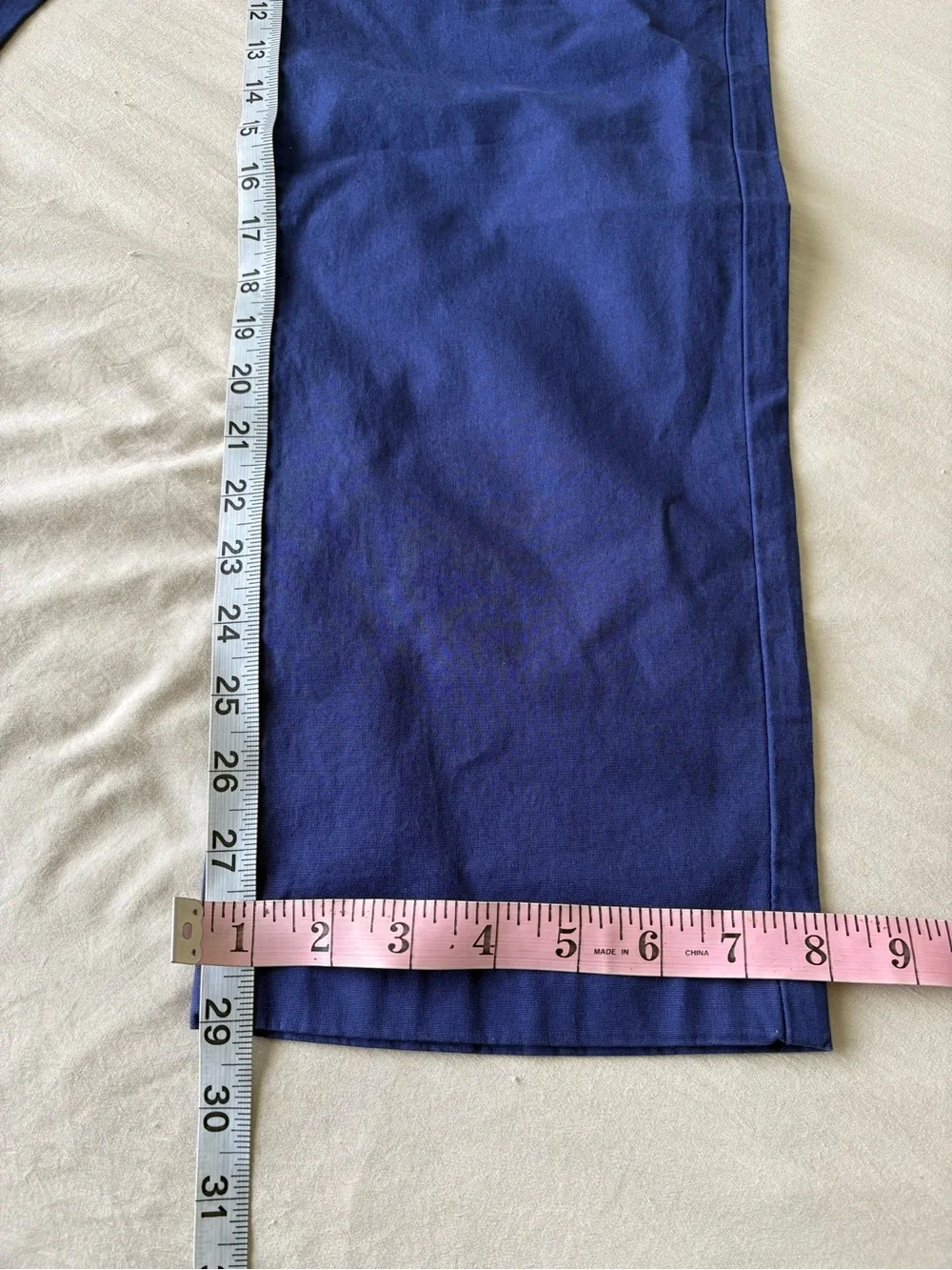 J. Crew Men's Pleated Chinos in Rich Royal Blue Size 29 × 30